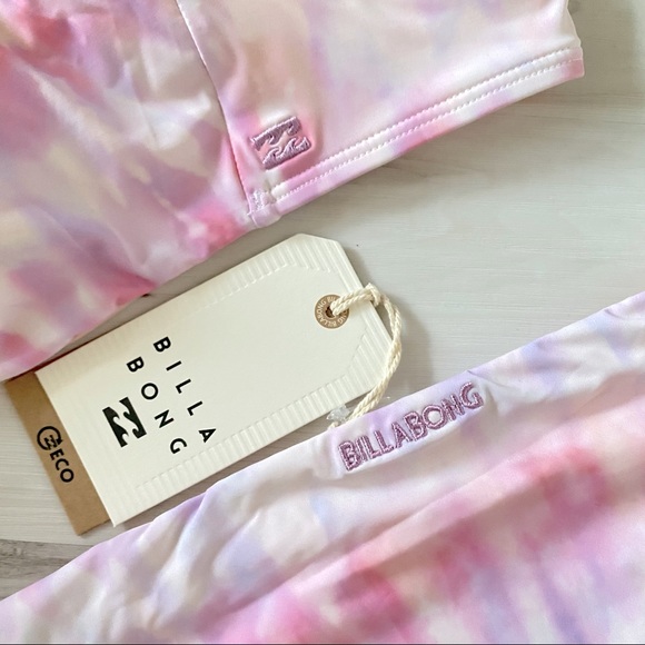 Billabong 🌸 Pink/Lilac Tie-Dye Bikini Set - Picture 12 of 14
